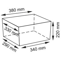 Корзина для аксессуаров WasserKRAFT Berkel WB-480-M Темно-коричневая