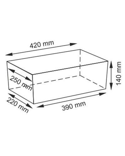 Корзина для аксессуаров WasserKRAFT Lossa WB-120-L Темно-коричневая