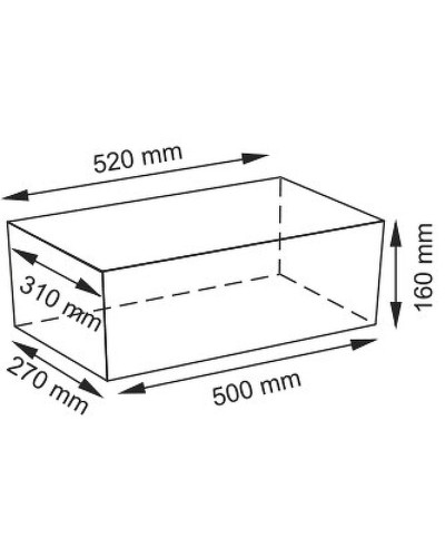 Корзина для аксессуаров WasserKRAFT Exter WB-160-L Светло-коричневая