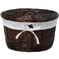 Корзина для белья WasserKRAFT Donau WB-530-L Темно-коричневая