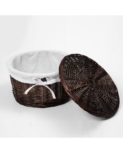 Корзина для белья WasserKRAFT Donau WB-530-L Темно-коричневая