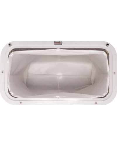 Корзина для белья Geralis PWH-B PUNTO белая, кант хром, стандартная