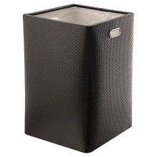 Корзина для белья Geralis PB-K PUNTO черная, квадратная