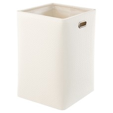 Корзина для белья Geralis PW-K PUNTO белая, квадратная