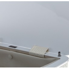 Корзина для белья Geralis RBH-O Ромб темная, кант хром, полукруглая