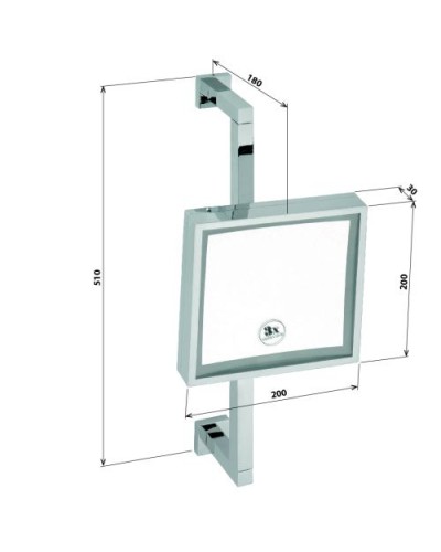 Косметическое зеркало Bemeta Cosmetic mirrors 112101182 Хром