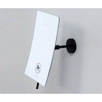 Косметическое зеркало WasserKRAFT K-1001BLACK с увеличением Черное матовое