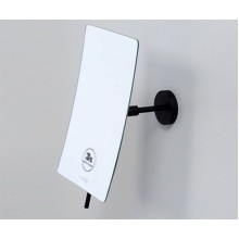 Косметическое зеркало WasserKRAFT K-1001BLACK с увеличением Черное матовое