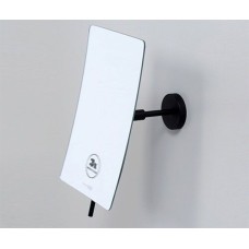 Косметическое зеркало WasserKRAFT K-1001BLACK с увеличением Черное матовое