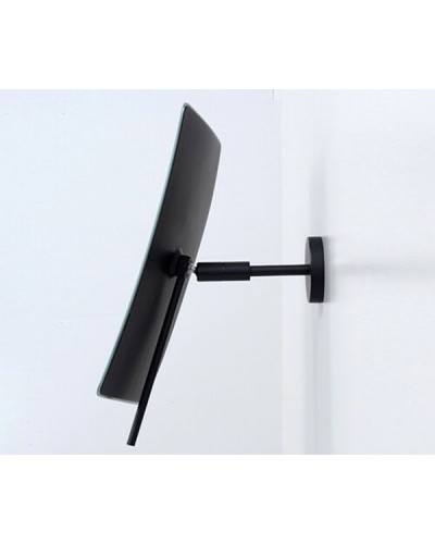 Косметическое зеркало WasserKRAFT K-1001BLACK с увеличением Черное матовое