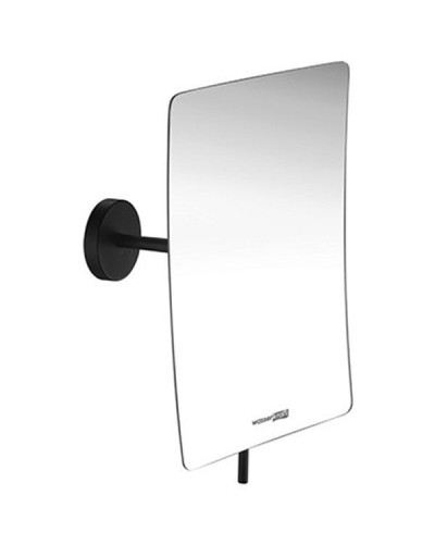 Косметическое зеркало WasserKRAFT K-1001BLACK с увеличением Черное матовое