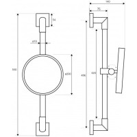 Косметическое зеркало x 3 Bemeta Beta 132201172