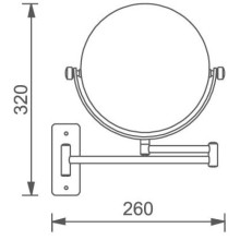 Косметическое зеркало Aquanet 00195657