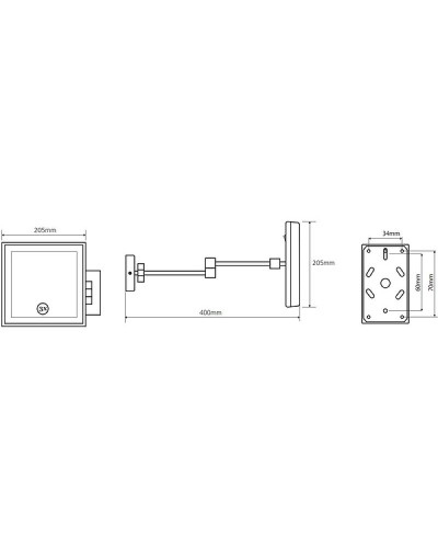 Косметическое зеркало Bemeta 112101202 Хром