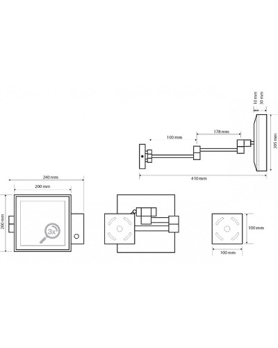 Косметическое зеркало Bemeta 116101202 Хром