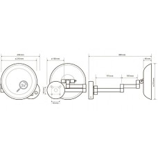 Косметическое зеркало Bemeta 116101802 Хром