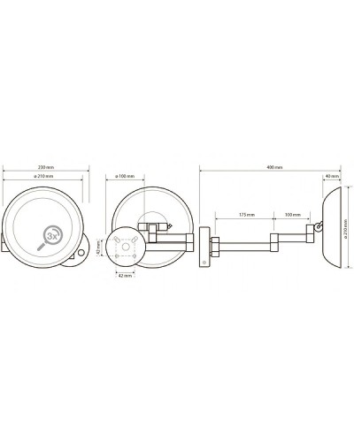 Косметическое зеркало Bemeta 116101802 Хром