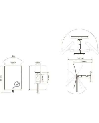 Косметическое зеркало Bemeta 116201222 Хром