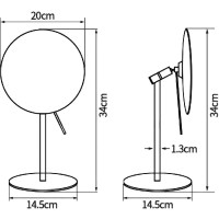 Косметическое зеркало Aquanet 2218 204517 Хром