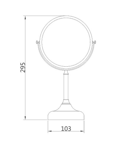 Косметическое зеркало Haiba HB6208 Хром