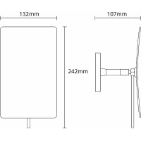 Косметическое зеркало Boheme Modern 506-CR Хром