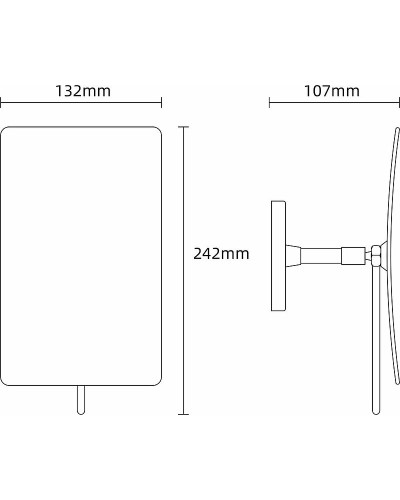 Косметическое зеркало Boheme Modern 506-CR Хром