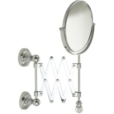 Косметическое зеркало Migliore Cristalia 16804 с увеличением Хром с кристаллом Swarovski
