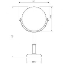 Косметическое зеркало Migliore Complementi 21978 с увеличением Хром