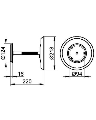 Косметическое зеркало Keuco Kosmetikspiegel 17605 019000 Хром