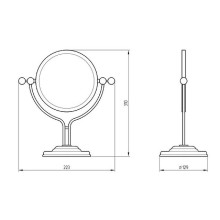 Косметическое зеркало Migliore Mirella 17362 Медь