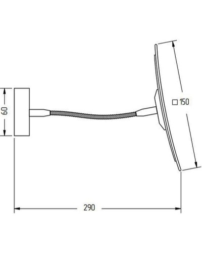 Косметическое зеркало Migliore Kvant 29762 с увеличением Хром