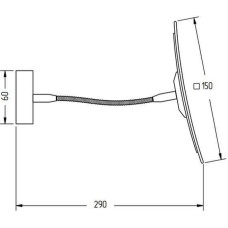 Косметическое зеркало Migliore Kvant 29802 с увеличением Золото