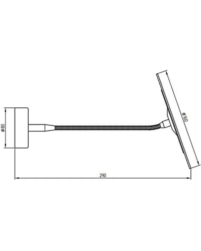 Косметическое зеркало Migliore Fortis 29800 с увеличением Золото