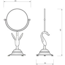 Косметическое зеркало Migliore Luxor 26129 Золото