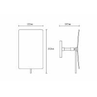 Косметическое зеркало Boheme Modern 506-G Золото