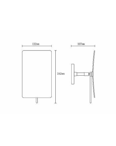 Косметическое зеркало Boheme Modern 506-G Золото