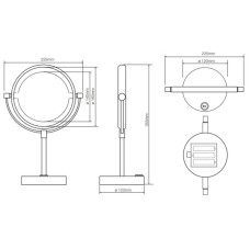Косметическое зеркало x 3 Bemeta 112101622