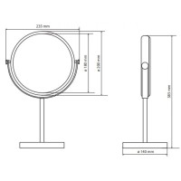 Косметическое зеркало x 3 Bemeta 112201252