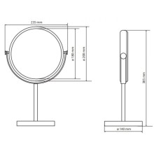 Косметическое зеркало x 3 Bemeta 112201252
