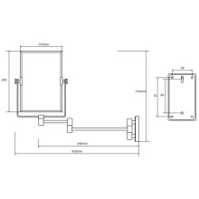 Косметическое зеркало x 3 Bemeta 112201612