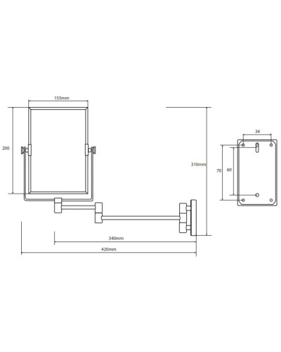 Косметическое зеркало x 3 Bemeta 112201612