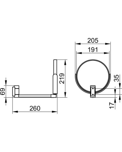 Косметическое зеркало x 2,5 KEUCO 17649010000