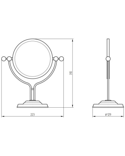 Косметическое зеркало x 2 Migliore Mirella 17281