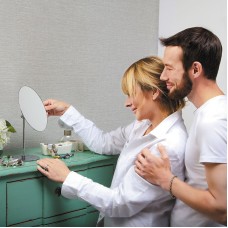 Косметическое зеркало WasserKRAFT K-1002 с увеличением Хром