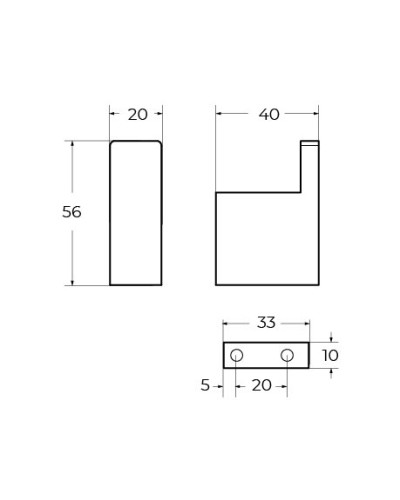 Крючок CEZARES SLIDER-HK-01