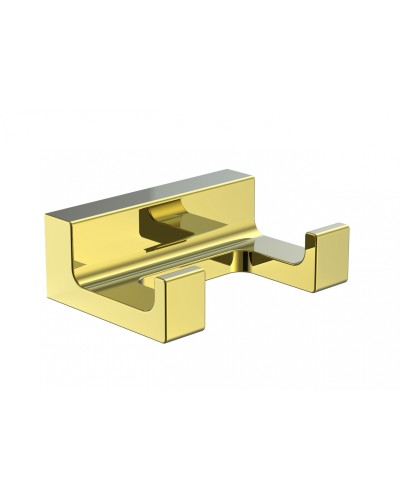 Двойной крючок для ванной WONZON & WOGHAND, Глянцевое золото (WW-9125-LG)