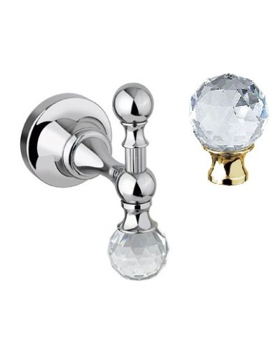 Крючок золото 24 карат, swarovski Cezares Olimp OLIMP-HK-03/24-Sw