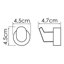 Крючок WasserKRAFT Donau K-9423 Хром