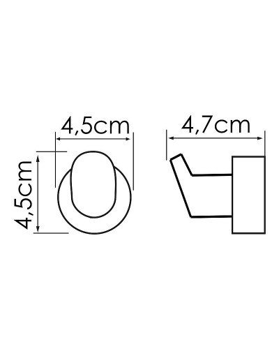 Крючок WasserKRAFT Donau K-9423 Хром