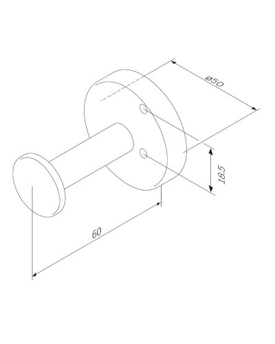 Крючок для полотенец AM.PM Inspire 2.0 A50A35800 Хром